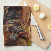 Verkauf von Gebäude Scrap von Vincent van Gogh Geschirrtuch (Viertel Falte)