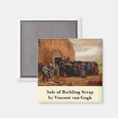 Verkauf von Gebäude Scrap von Vincent van Gogh Magnet (Vorderseite/Rückseite)