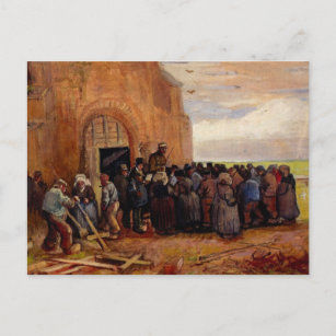 Verkauf von Gebäude Scrap von Vincent van Gogh Postkarte