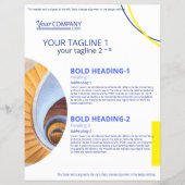 Verkauf von geometrisch-gelben Foto-Formen in Hell Flyer (Vorne)