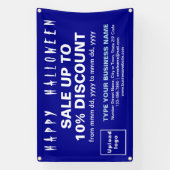 Verkauf von Halloween auf Blue Rectangle Banner (Vertikal)