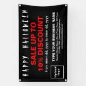 Verkauf von Halloween auf dem Black Rectangle Bann Banner (Vertikal)