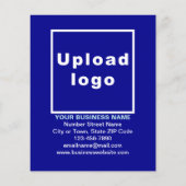 Verkauf von Halloween-Unternehmen auf blauem Flyer (Hinten)