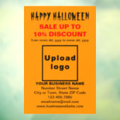 Verkauf von Halloween-Unternehmen in Orange Color Fensteraufkleber (Blatt 3)