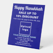 Verkauf von Hanukkah auf Blue Pedestal Sockelschild (Vorderseite)