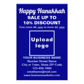 Verkauf von Hanukkah auf dem Blue Foto Paper (Vorne)