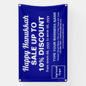 Verkauf von Hanukkah auf dem Blue Rectangle Banner (Vertikal)