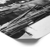 Verkauf von Holz an der Trave, Lubeck, c.1910 Poster (Ecke)