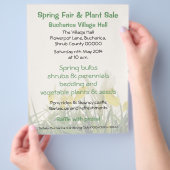 Verkauf von Iris bucharica Pflanze Flyer (Hand)