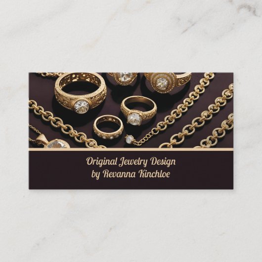 Verkauf von Juwelierschmuck Visitenkarte (Vorderseite)