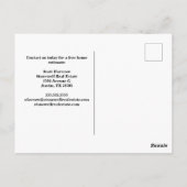 Verkauf von Real Anwesen Company House Foto Market Postkarte (Rückseite)