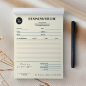 Verkauf von Rechnungen aus cremefarbenem Marmor an Notizblock