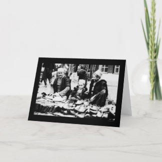 Verkauf von Sandalen in Albanien 1923 Karte