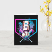 Verkauf von Tropfen 6th Birthday Zuhause Plate Boy Karte (Gelbe Blume)