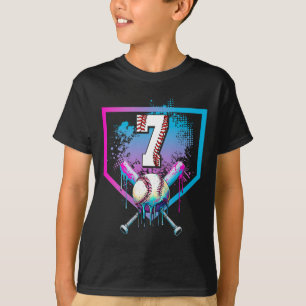 Verkauf von Tropfen 7. Geburtstag Zuhause Plate Bo T-Shirt