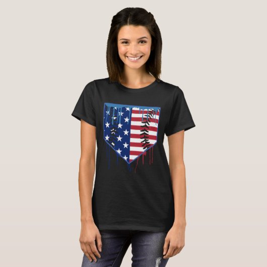 Verkauf von Tropfen Boys Ice Cream Patriotic Ameri T-Shirt (Vorne ganz)