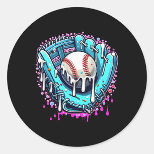 Verkauf von Tropfen Ice Creme Sprinkles Handschuh  Runder Aufkleber