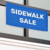 Verkauf von weißem und blauem Fußweg Banner (Äußeres Gebäude)