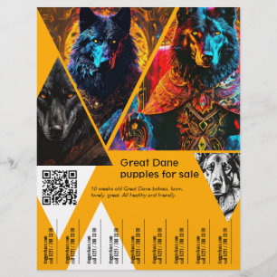 Verkauf von Welpen Flyer