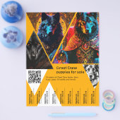 Verkauf von Welpen Flyer (Einzeln)