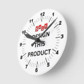 VERKAUF! Wall-Uhr, 8" runder Akrylus Runde Wanduhr (Winkel)