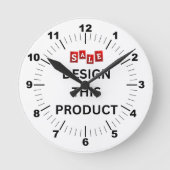 VERKAUF! Wall-Uhr, 8" runder Akrylus Runde Wanduhr (Vorderseite)