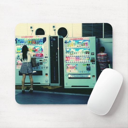 Verkaufäutomaten in Japan-Postkarte Mousepad (Mit Mouse)