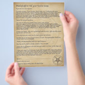 Verkaufe dein Soul an Satan! Flyer (Hand)