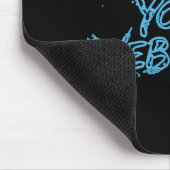 Verkaufe deine Webseite Blue Tech Typografie Mousepad (Ecke)