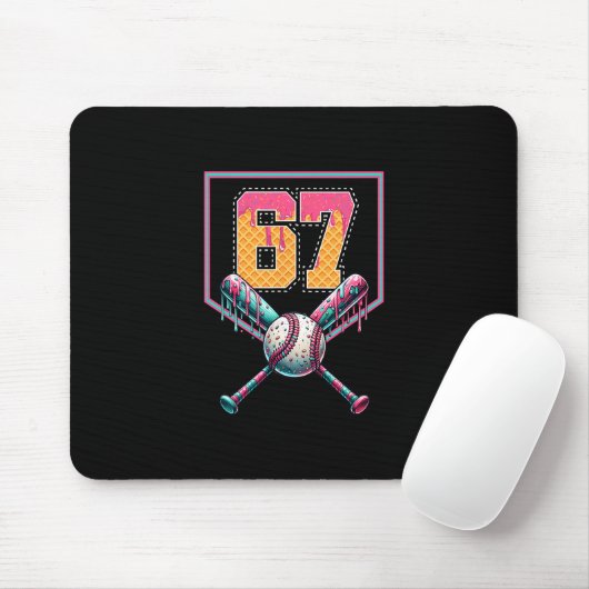 Verkaufe Drip Nummer 67 Spieler Oder 67. Geburtsta Mousepad (Mit Mouse)