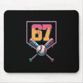 Verkaufe Drip Nummer 67 Spieler Oder 67. Geburtsta Mousepad (Vorne)