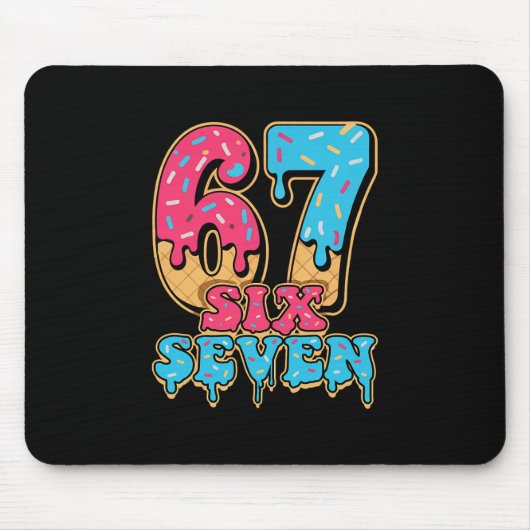 Verkaufe Drip Nummer 67 Spieler Oder 67. Geburtsta Mousepad (Vorne)