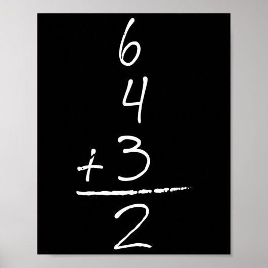 Verkaufe Inspirierte Mathematik 6 4 3 2 Double Pla Poster (Vorne)
