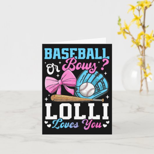 Verkaufen oder Bows Lolli Lieben Sie Funny Gender Karte (Gelbe Blume)