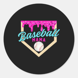 Verkaufen Sie Mama Zuhause Plate Ice Cream Tropfen Runder Aufkleber