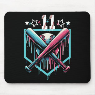Verkaufen Sie Tropfen 11. Geburtstag Jungen Nummer Mousepad