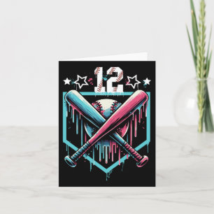 Verkaufen Sie Tropfen 12. Geburtstag Jungen Nummer Karte