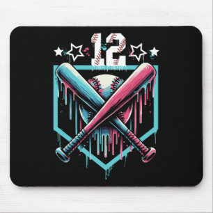 Verkaufen Sie Tropfen 12. Geburtstag Jungen Nummer Mousepad