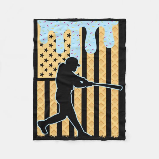 Verkaufen Sie Tropfen Boys, die Eiscreme trinken, Fleecedecke (Vorderseite)