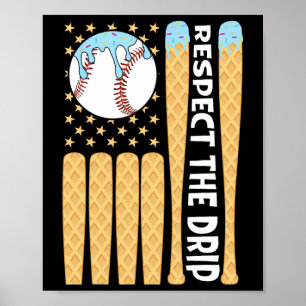 Verkaufen Sie Tropfen Boys Ice Cream American Flag Poster