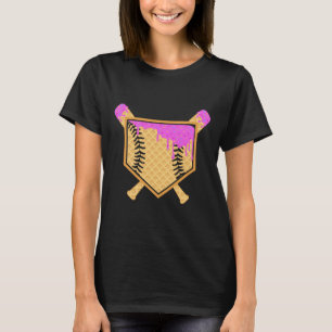 Verkaufen Sie Tropfen Boys Ice Cream Waffle Cone v T-Shirt