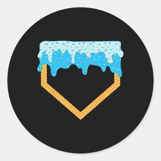 Verkaufen Sie Tropfen Boys Zuhause Plate Ice Creme Runder Aufkleber (Vorderseite)