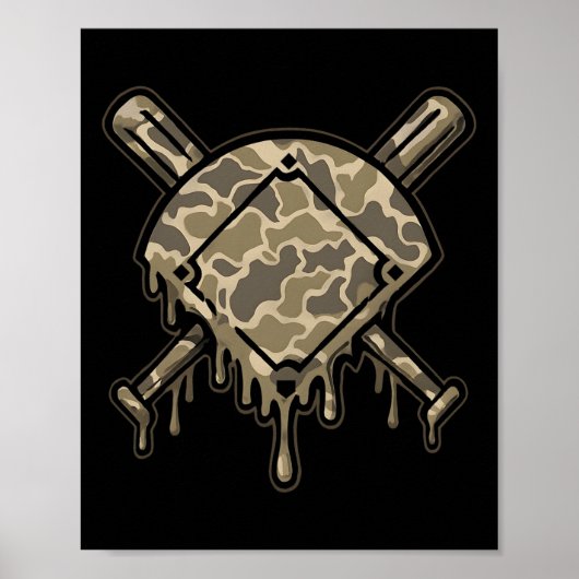 Verkaufen Sie Tropfen Camouflage verkaufen Diamond Poster (Vorne)