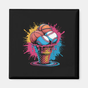 Verkaufen Sketll Eiscreme Wasserfarbe Sport Kunst  Magnet