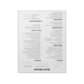 VERKÄUFER-CHECKLIST FÜR REALTOREN NOTIZBLOCK (Rotiert)