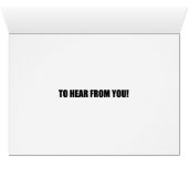 Verkäufer, die die Grußkarte verdienen (Innenansicht Horizontal (Unten))