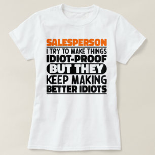 Verkäufer Ich versuche, Dinge zu machen Lustige Sp T-Shirt