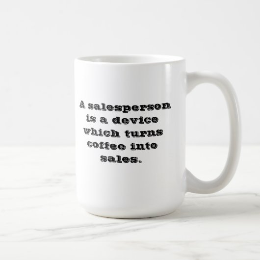 Verkäufer-Kaffee-Tasse Kaffeetasse (Rechts)