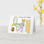 Verkäufer können Grußkarte anrufen. Es ist Zeit Karte (Gelbe Blume)