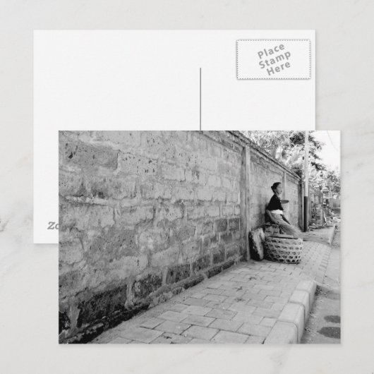 Verkäufer Postkarte (Vorne/Hinten)